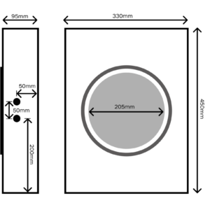 Einbaugehäuse für 7" Install Speaker