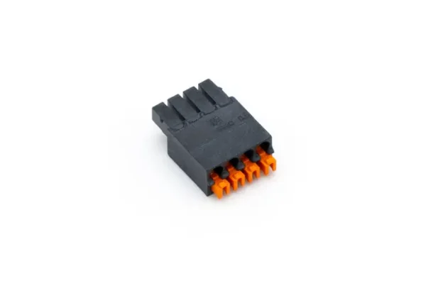 Push-Steckklemme Schwarz 4fach