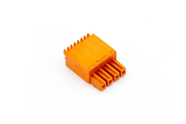 Push-Steckklemme Orange 4fach