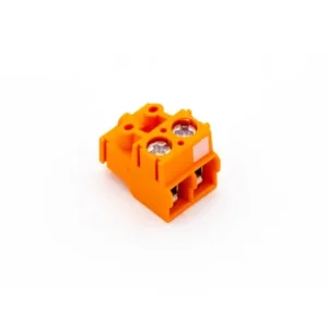 Schraub-Steckklemme Orange 2fach markiert