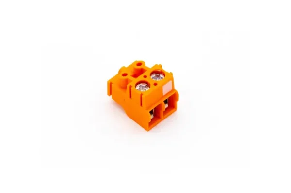 Schraub-Steckklemme Orange 2fach markiert