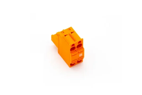 Push Steckklemme Orange 2fach