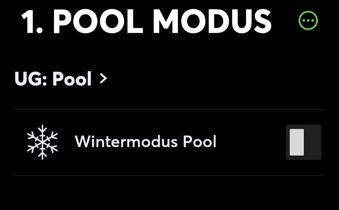 Aktive Pool-Überwinterung mit Loxone