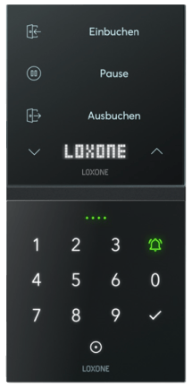 Digitale Zeiterfassung mit Loxone